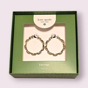 Kate Spade Twisted Gold Earrings